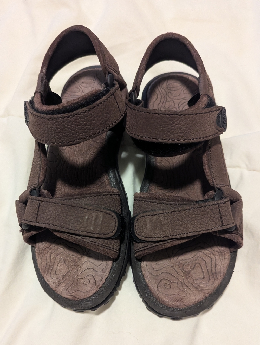 Teva Brown Adjustable Strap Kids Sandals, 6